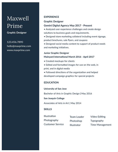 Free Resume Templates – Professional, Simple or Modern .